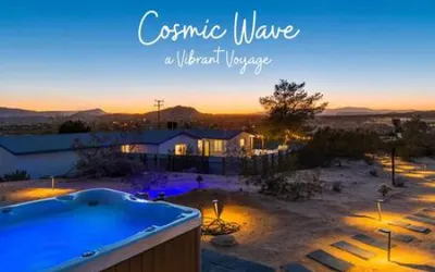 Cosmic Wave - Mountain Views Spa Fenced Yard