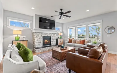 Single-level Gem Sauna - Fire Pit - Swing Set