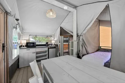 Photo 4 - Riverfront Camping with Comfort | Luxury Tent Near Virginia Tech