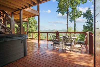 Photo 4 - Psalm 2705 Cabin with Relaxing Private Hot Tub and Magnificent Views of the Smoky Mountains
