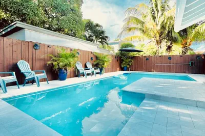 Photo 3 - Miami Heated pool Villa Sleeps 10 Free Parking near Coconut Grove, Coral Gables, Brickell & Beaches