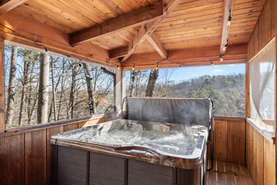 Photo 5 - Private Cabin | Hot Tub | King beds | Forest Views
