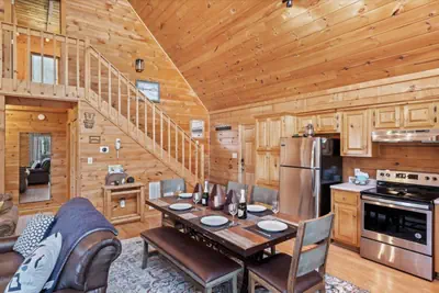 Photo 3 - Private Cabin | Hot Tub | King beds | Forest Views