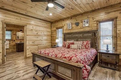 Photo 4 - Ern841 - Sweet Feet Retreat - Location, Location, And Private Indoor Pool! 2 Bedroom Cabin by RedAwning
