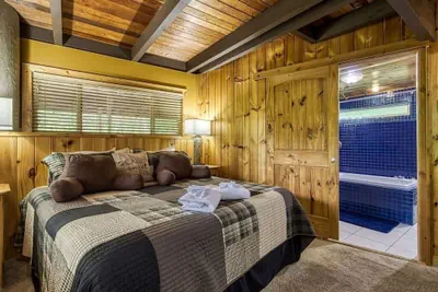 Photo 4 - Gatlinburg Views A Unique Cabin Mountain Views Expansive Decks Adjacent To Gatlinburg & Ski Lodge 1 Bedroom Cabin by RedAwning