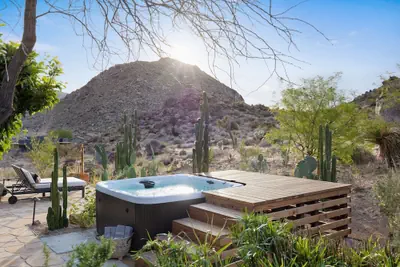 Photo 2 - Moonbeam Mountain - Stylish Home W/private Boulders + Hot Tub! 4 Bedroom Home by RedAwning