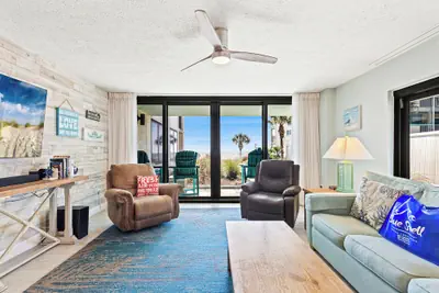 Photo 2 - Steps to Paradise: Ground-floor 2br/2ba Beachfront Condo, Sleeps 8, Gulf Views!