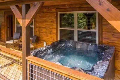 Photo 4 - Lux Cabin Mtn Views Flat Parking Dog Friendly