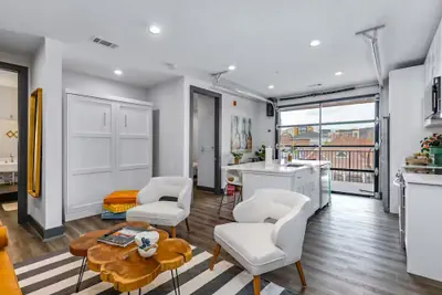Photo 4 - Nashville Oasis at The Muse: Modern 2BR With Balcony & Rooftop Views