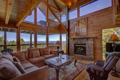 Photo 2 - Smoky Mountain Cabin With Views Hot Tub and Loft