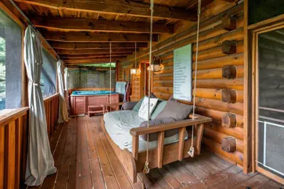 Photo 5 - Nice View Fireplace Hot Tub Porch Bed Private