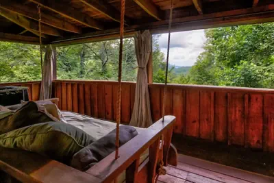 Photo 2 - Nice View Fireplace Hot Tub Porch Bed Private