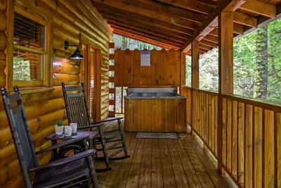 Photo 2 - Location Log Cabin Hot Tub Fireplace Pool Fishing