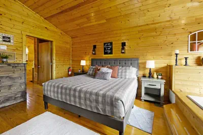 Photo 4 - Great View Location Studio Log Cabin Hot Tub