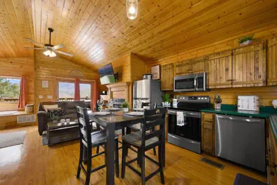 Photo 5 - Great View Location Studio Log Cabin Hot Tub