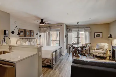 Photo 2 - Downtown Studio + Modern Design In Walk To Snowy Trails Studio Bedroom Condo by RedAwning