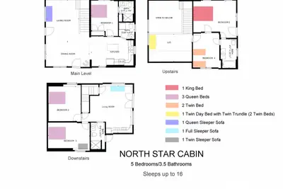 Photo 3 - Log cabin with fireplace, minutes from skiing, snowmobiling, xc ski, and more!