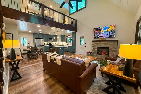 Photo 1 - Private Cabin on 4 acres + Near Attractions + Private Oversized Porch + Hot Tub