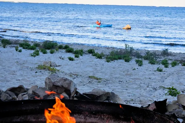 Photo 1 - Lake Huron Beachfront Home~Mackinac Island Views!