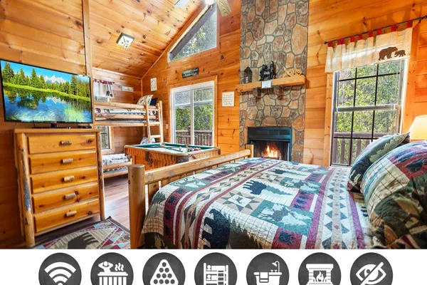 Photo 1 - Paw Prints Secluded Mountain View Cabin with Hot Tub and Pool Table