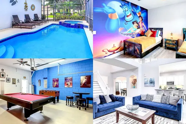 Photo 1 - X5BR Aladdin Theme Room Home in Reunion Near Disney