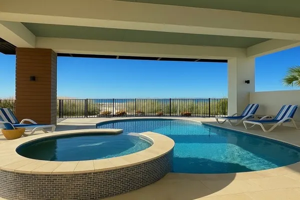 Photo 1 - 61 Once Upon A Tide: 4BR Beachfront with Pool & Spa!