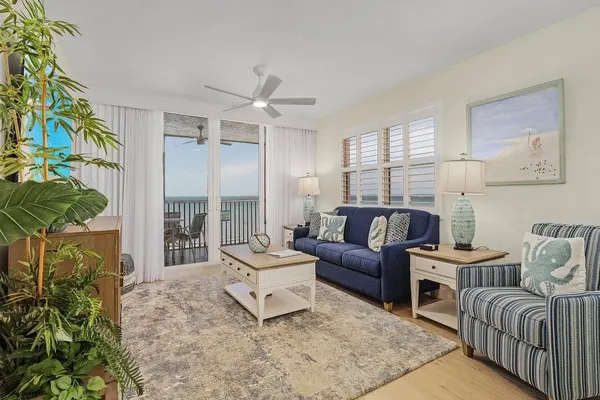 Photo 1 - Beach Villas 406 Estero Island 2BR: Ocean Views, Pool, BBQ Area