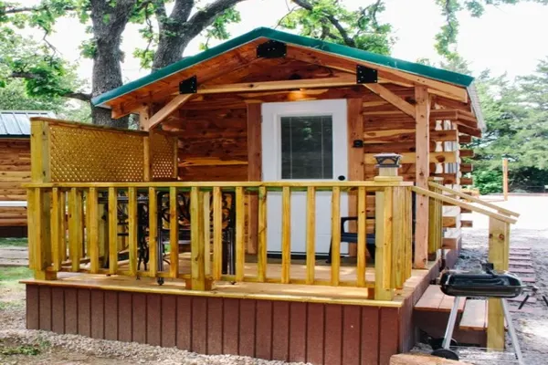 Photo 1 - #4 - Amish Log Camping Cabin Walk to the Water