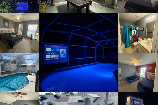Photo 1 - 3 Bedroom Villa with Poolside Cinema and Games Room Close to theme Parks sleeps 6+2