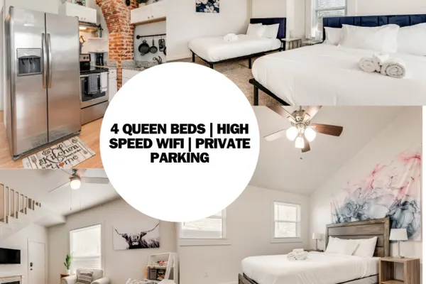 Photo 1 - 4 Queen Beds | High Speed Wifi | Private Parking