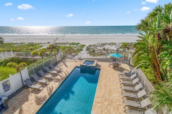 Photo 1 - Four Shores #3 Gulf Condo Direct Gulf w Pool & Spa