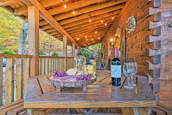 Photo 1 - 'grin N Bear It' Cabin w/ Hot Tub + Fire Pit!