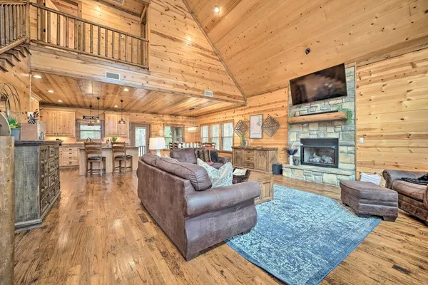Photo 1 - Expansive Broken Bow Cabin w/ Hot Tub & Playset!