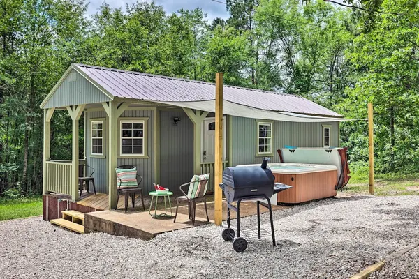 Photo 1 - Cozy Bismarck Studio Cabin w/ Private Hot Tub