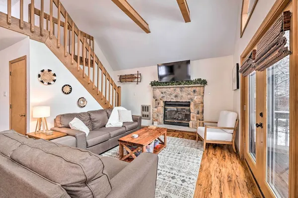 Photo 1 - Charming Pocono Lake Cabin w/ Hot Tub & Fire Pit