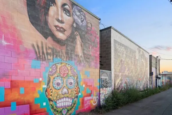 Photo 1 - Graffiti & Skyline | RiNo Art Lofts