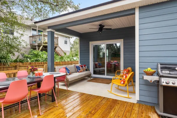 Photo 1 - Blue Hour Playfully Designed Beach Home w Hot Tub Fire Pit Game Room