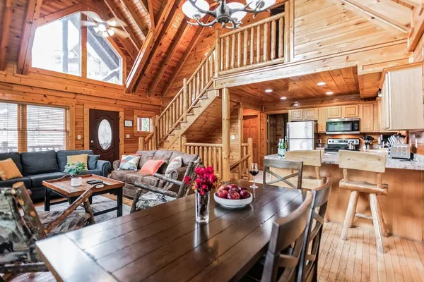 Photo 1 - Summit View Way Resort Cabin w Hot Tub Deck w Views Pool Table