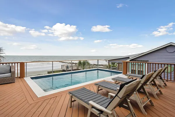 Photo 1 - Oceanfront w/ Pool, Panoramic Deck Views, 5bdr Folly Ocean Breeze by Avantstay
