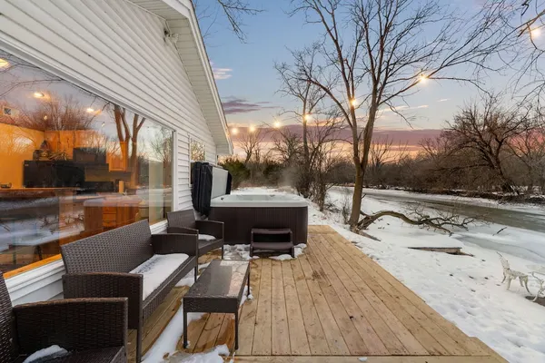 Photo 1 - Cozy 3BR Cabin With Hot Tub on Nippersink Creek