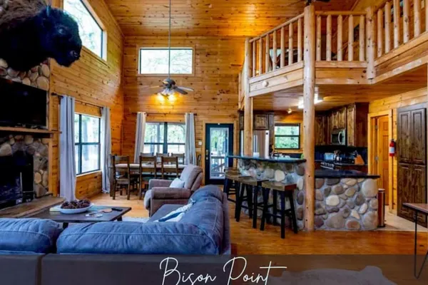 Photo 1 - Bison Point Smoker Grill Corn Hole Fire Pit