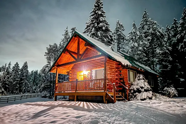 Photo 1 - Perfect log cabin with fireplace near skiing, snowmobiling, and more!