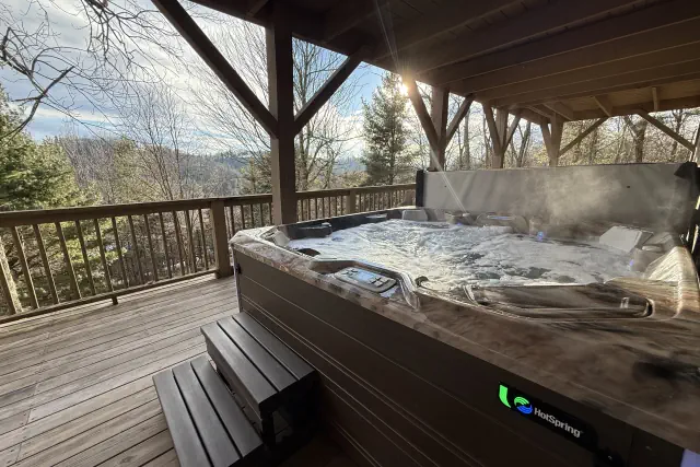 Photo 1 - Secluded Boone Cabin w/ Hot Tub + Views