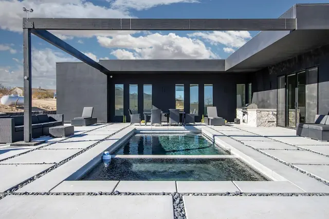 Photo 1 - Luxe Modern Escape w Pool Hot Tub Firepit Desert View Lassen by Avantstay
