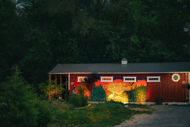 Photo 1 - Ruby s Red Cabin Hot Tub Nature Horses Indy