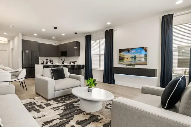 Photo 1 - Contemporary 4BR Townhome With Pool Themed Rooms