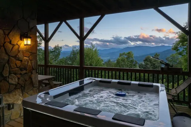Photo 1 - Waynesville Mtn Cabin-scenic Views Relaxing Hottub
