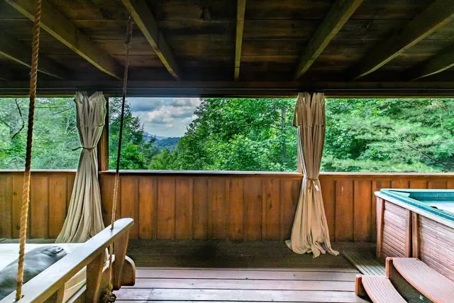 Photo 1 - Nice View Fireplace Hot Tub Porch Bed Private