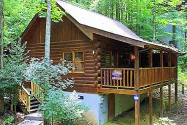 Photo 1 - Location Log Cabin Hot Tub Fireplace Pool Fishing