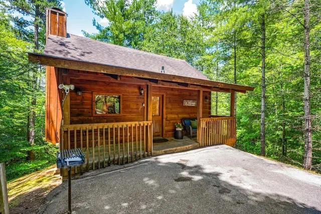 Photo 1 - Location Private Log Cabin Hot Tub Fireplace
